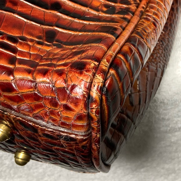 Brahmin Croc Embossed Large Leather Work Bag - Picture 16 of 16